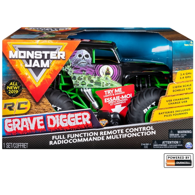 ホビーラジコン Rc cr monster truck 1:10 Monster Jam Grave Digger Remote Control Monster Truck, 1:10 Scale