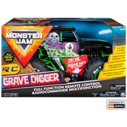 Monster Jam, Official Grave Digger Remote Control Monster Truck, 1:10 Scale, with lights and sounds, for Ages 4 and Up