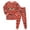 Brick Red, variant on Leey-World Halloween Pajamas for Toddlers Toddler Boys Girls Pajamas Snug Fit Halloween Graphic Long Sleeve Top and Pants 2 Piece Pjs Set