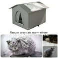 thumbnail image 4 of Outdoor Strays Cats Nest Coldproof and Insulated Designs for Strays Cats All Season Large Capacity and Warm for Garden Easy Assembly, Warm and Cozy Pet Home, 4 of 9