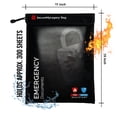 thumbnail image 5 of Fireproof Water-Resistant Bag, Protects Important Documents, 15 x 11 inch, Black - Emergency Documents, 5 of 6