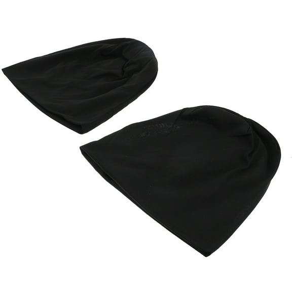 Toyvian Mens Warm Beanie Hats Thermal Hat Black 2Pcs