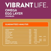 Vibrant Life Omega Egg Layer Crumble, 40 lb Bag