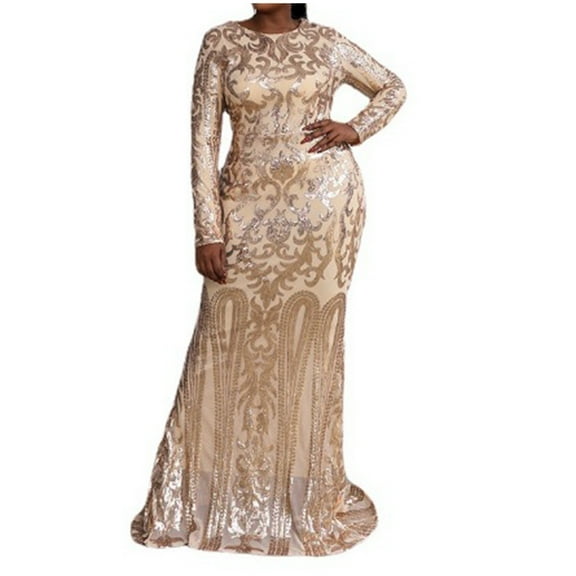 Women Dresses Long Sleeved Round neck Sexy Printed Leggings Dresses Fashion Dresses Khaki Trendy Skirt Size XL