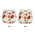 thumbnail image 5 of Picia Tomatoes Pattern Women's 2 in 1 Athletic Running Shorts High Waisted Workout Casual Gym Sweat Shorts with Comfy Liner Zipper Pockets-XX-Large, 5 of 9