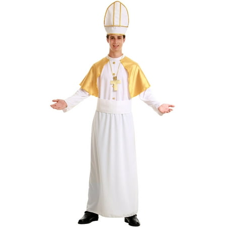 Hauntlook Pious Pope Men's Halloween Costume Catholic Cardinal Bishop Pontiff Clergy