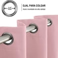 thumbnail image 2 of Cortinas Blackout para bloquear luz y ruido Rosa Kyuden Home, 2 of 4