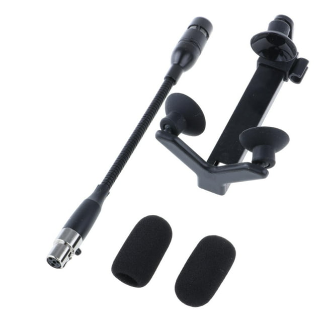 Micrófono de instrumentos musicales con clip de condensador de cabraeneck violín de violín MIC CLIP MIC MINI MIC MIC y clip para violines para , 4 Pin Para