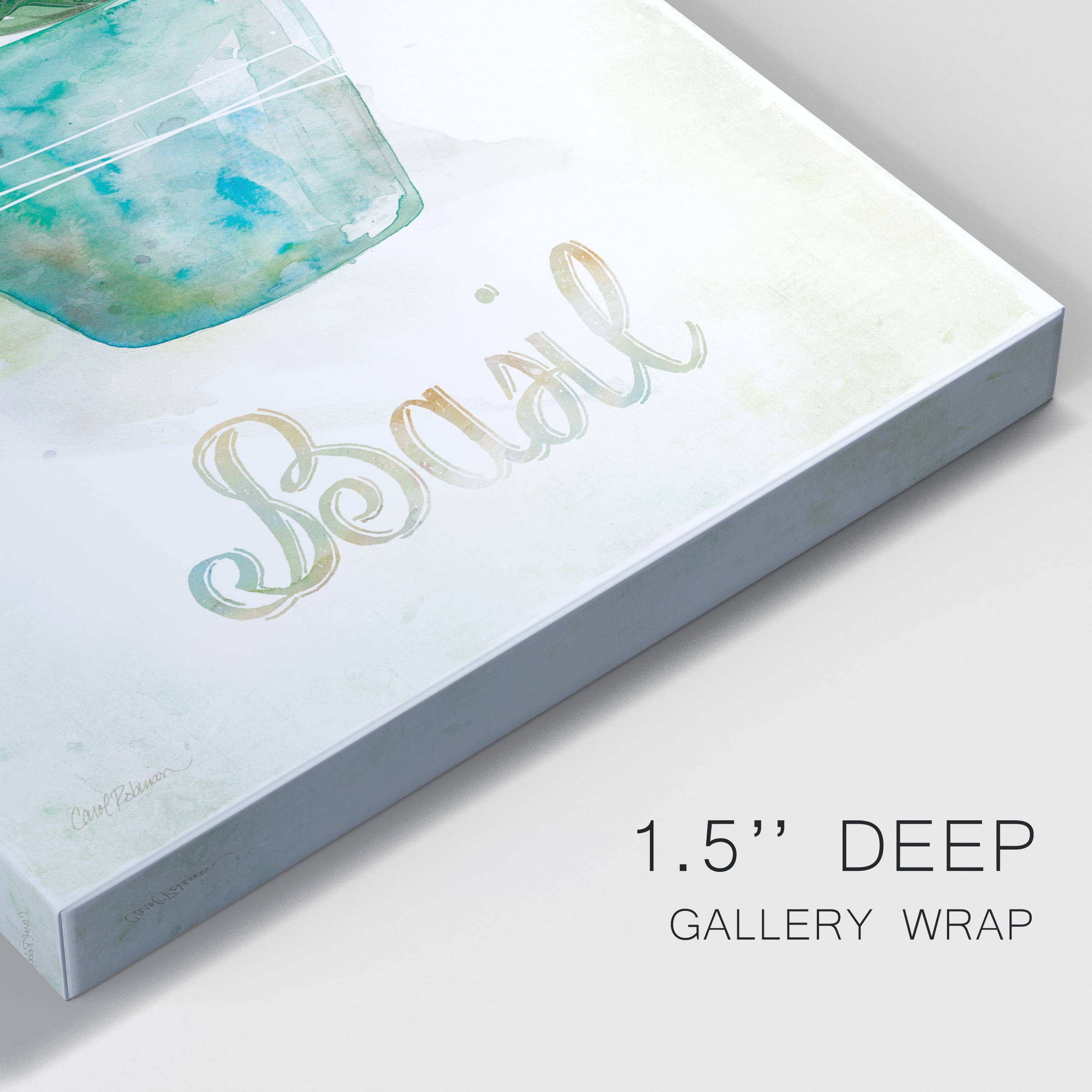Potted Basil Premium Gallery Wrapped Canvas - Ready to Hang - 8 x 12