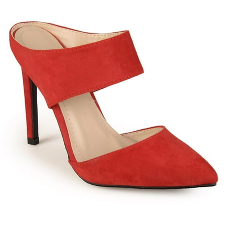 Brinley Co. Womens Mule Pointed Toe Heel