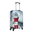 thumbnail image 3 of Balery Luggage Cover Circular Lighthouse Print Suitcase Covers for Luggage Elastic Washable Suitcase Protector Fits 18-32 Inch Luggage-Small, 3 of 9