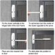 thumbnail image 5 of Cierrapuertas de resorte de seguridad fácil de instalar para convertir puertas con bisagras en puertas con cierre automático sin mano., 5 of 8