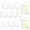 thumbnail image 1 of 5x Acrylic Place Cards with Stand Guest Names for Banquet Wedding Reception, 1 of 7