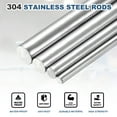thumbnail image 4 of Uxcell 12 Pcs 304 Stainless Steel Round Rod, 1/16"(2mm) Diameter, 2"(50mm) Length Metal Solid Shaft Rods, Steel Stick Lathe Bar Stock for Crafts DIY Models Plane Ship Cars, 4 of 7