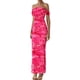 thumbnail image 4 of Vestido PRETTYGARDEN 2025 Verano Maxi Floral Hombros Descubiertos Rosa Talle S, 4 of 5