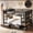 Full, variant on Leumius Twin Size Metal Bunk Bed with 2 Storage Drawer,Heavy Duty Metal Bed Frame with Storage Shelves , LED light Strip and USB Power Strip,Black