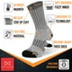 thumbnail image 3 of NevEND Calcetines de Lana Merino para Hombre Térmicos y Cálidos, para el Trabajo, el Senderismo y la Carrera en Invierno, 3 Pares (Talla 5-10), 3 of 7