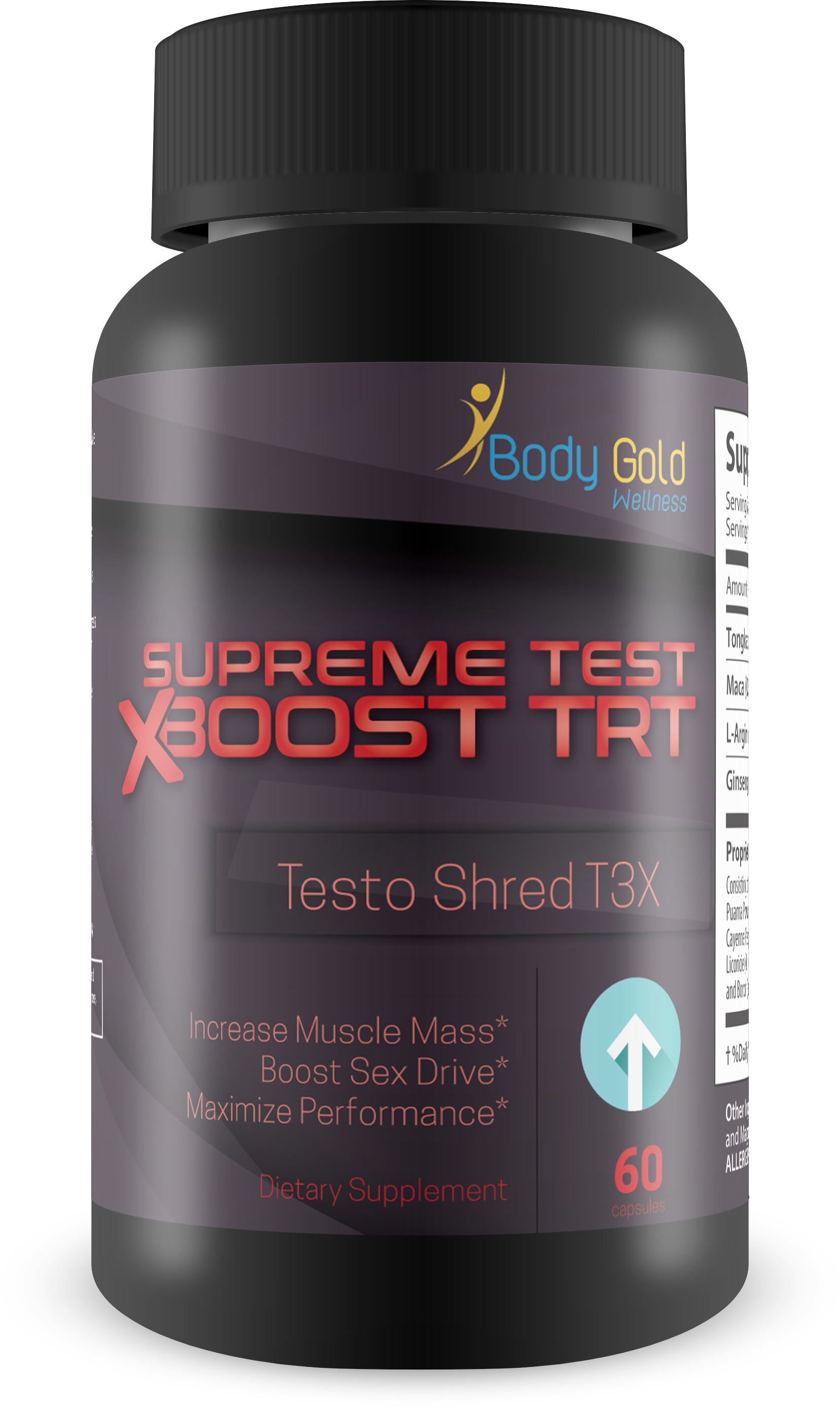 Supreme Test X Boost - Trt - Testo - Shred T3X - Male Testosterone Booster - Unleash Your Inner Alpha Male - Feel Power and Youth - Nettle - Trt Natural Testosterone Herbal Therapy