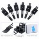 thumbnail image 1 of 100 piezas de bridas adhesivas ajustables para cables, clips para cables de nailon autoadhesivos, clips adhesivos para gestión de cables para gestión de cables, 1 of 5