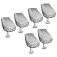 thumbnail image 1 of 6 Pack Boat Cover, Outdoor Waterproof Pontoon Captain Boat Bench Chair Cover, Chair Protective Covers, 1 of 4