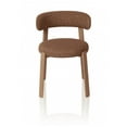 thumbnail image 7 of Upholstered Curved Back Wood-look Metal Frame 2pc Dining Chairs, 7 of 7