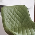 thumbnail image 5 of YOUNIKE Upholstered Bar Stools Set of 2 PU Leather Adjustable Counter Bar Stools with Back, Green, 5 of 6