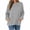 A-Gray, variant on Women's Oversized Crewneck Sweatshirt Long Sleeve Pullover Argyle Jacquard with Pockets Casual Fall Everyday Top