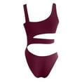 thumbnail image 6 of QHFBli Womens One Piece Swimsuit Women's Summer Fashion Suspender Waist Hollow One Swimsuit Solid Color Sexy Bikini Swimsuit, 6 of 6