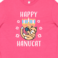 thumbnail image 4 of Inktastic Happy Hanucat with Menorah Youth T-Shirt, 4 of 5