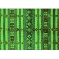 thumbnail image 1 of Ahgly Company Indoor Rectangle Oriental Green Industrial Area Rugs, 2' x 3', 1 of 4
