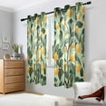 thumbnail image 2 of Yayeee Window Curtains Set of 2 for Living Room Light Filtering 63"x52", Orange Tree, 2 of 7