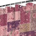 thumbnail image 3 of Pioneer Flower Floral Print Pattern Shower Curtain 84"x72", Bathroom Decorative Shower Curtain Set with 12 Hooks, Waterproof Washable, 3 of 6