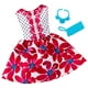 Barbie Fashions Complet Look - Robe Rouge Floral – image 1 sur 1