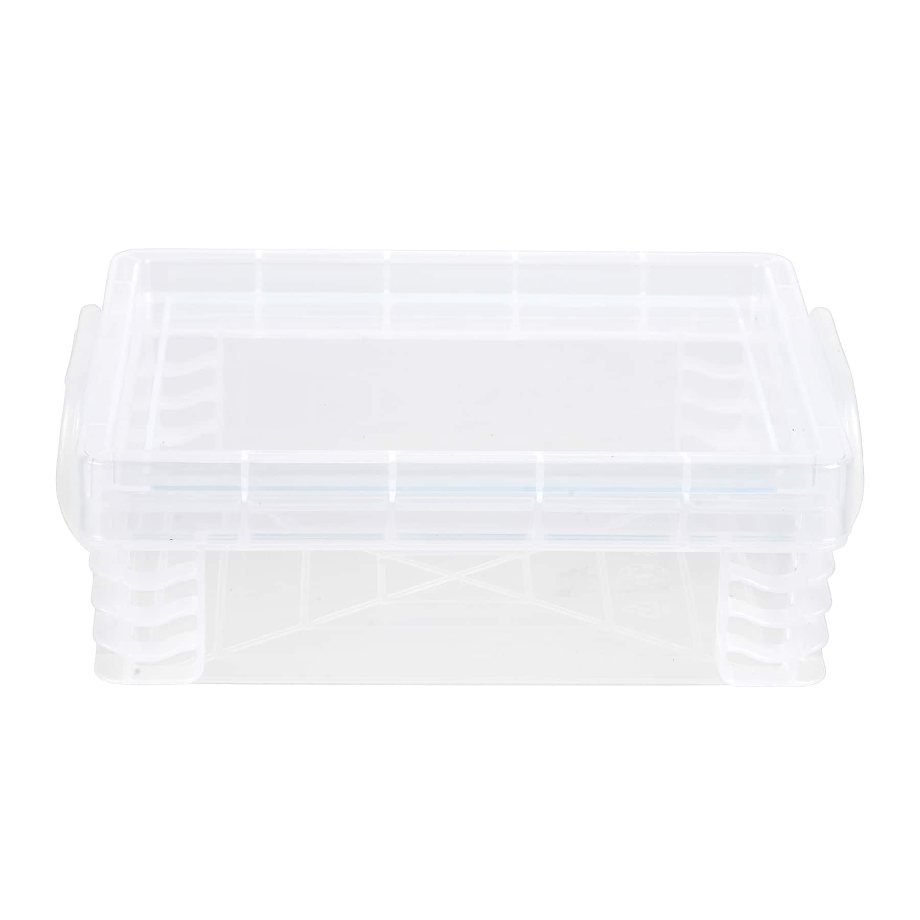 Stacking Crayon Box by Simply Tidy - Plastic Storage Containers for School Supplies - Sewing and Crafts - Clear - Bulk 36 Pack