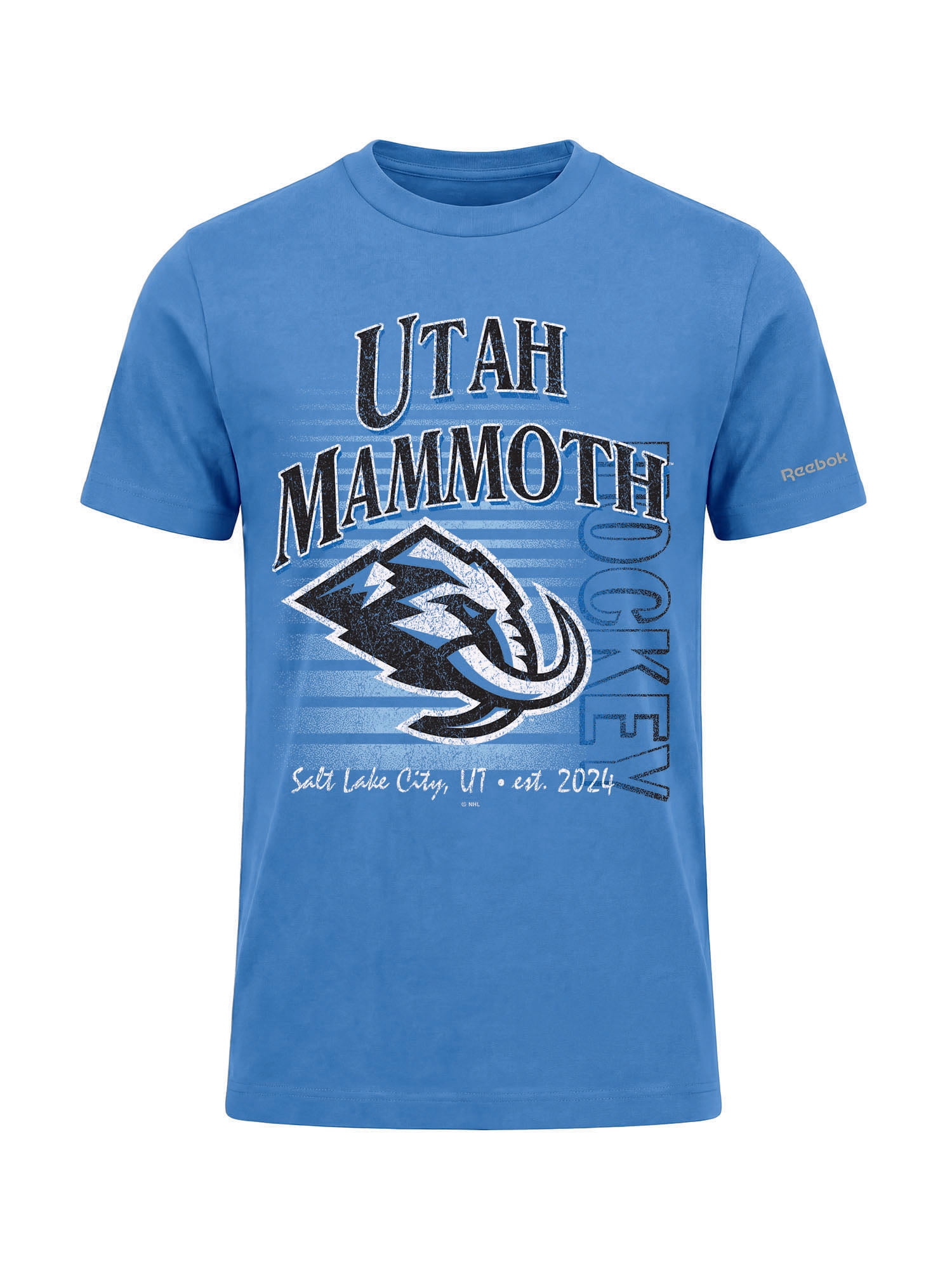 Utah Mammoth Reebok Mens Crew Neck Short Sleeve T-Shirt