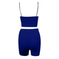 thumbnail image 5 of Dihao Two Piece Yoga Sets for Women Clearance Plus Size Ladies Solid Color Sleeveless Crop Camisole Cycling Shorts Suit Work Out Sets on Promotion, 5 of 6