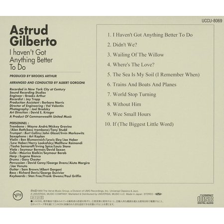 アストラッド・ジルベルト ASTRUD GILBERTO　あなたと夜を I Haven't Got Anything Better To Do