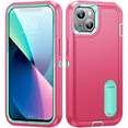 thumbnail image 1 of FYBTO For Samsung Case Phone Case with Built in Kickstand Shockproof Dustproof Drop Proof Military Grade Protective Cover for Galaxy S22 ULTRA ( Pink/Blue), 1 of 7