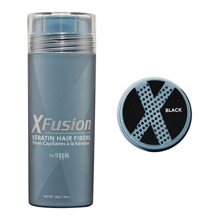 XFusion Genuine Keratin Hair Fibers Economy Size Black (Best Hair Fiber Powder)