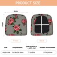 thumbnail image 3 of Pioneer Flower Seat Covers for Dining Room Chairs Set Of 6,Stretch Printed Washable Chair Seat Cover with Elastic Ties and Button,Removable Waterproof Couch Cushion Covers, 3 of 6