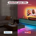 thumbnail image 3 of DAYBETTER 130ft Led Light for Bedroom,Music Sync RGB Color Changing Strip Lights with APP and 24 Key Remote Control, Perfect for Indoor Decor(2 Rolls of 65.6ft), 3 of 7