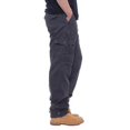 thumbnail image 1 of Simple cotton overalls, men's casual pants, elastic waist, multi-pocket pants, plus size, 1 of 5
