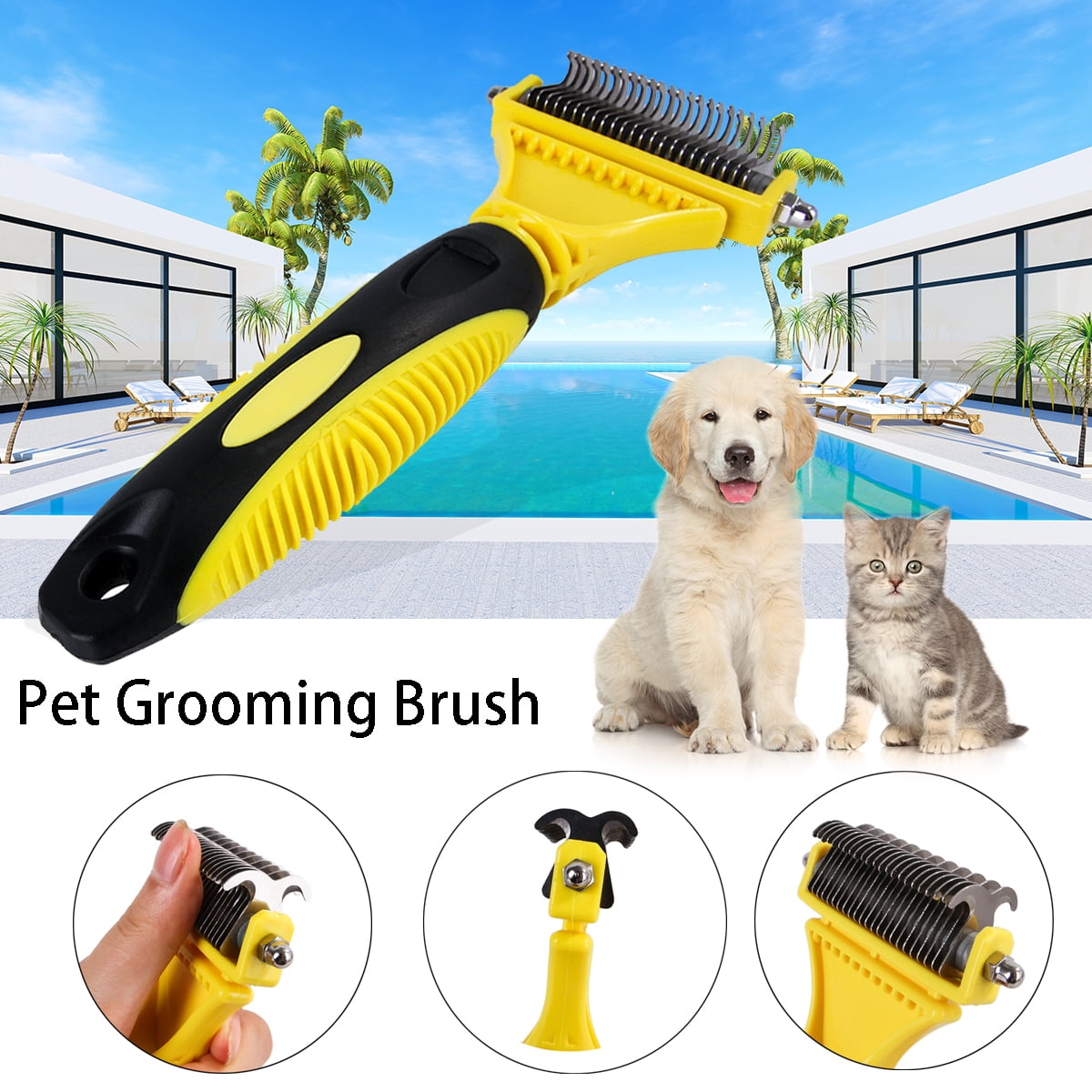 dog brush that catches hair