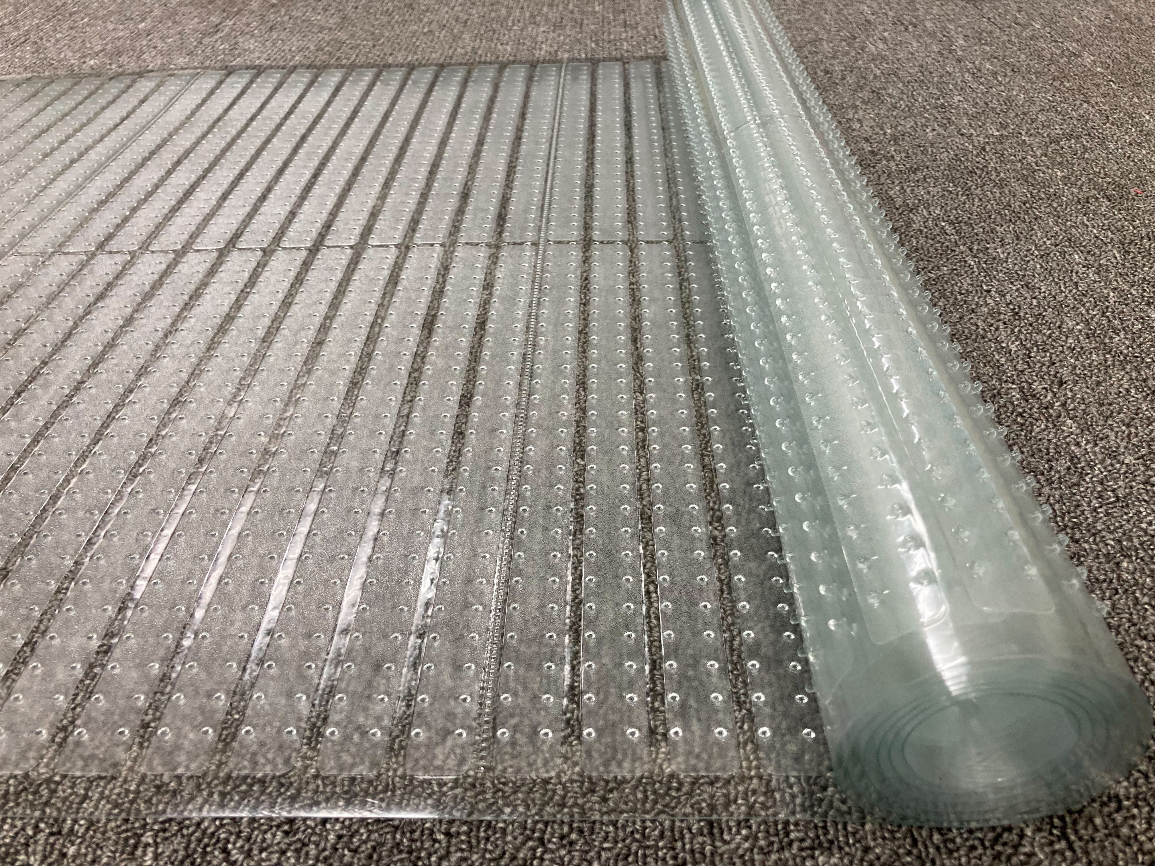 Ottomanson Floor Protector Waterproof Non-Slip 2x29 Indoor Protector Runner Rug, 2'2" x 29', Clear