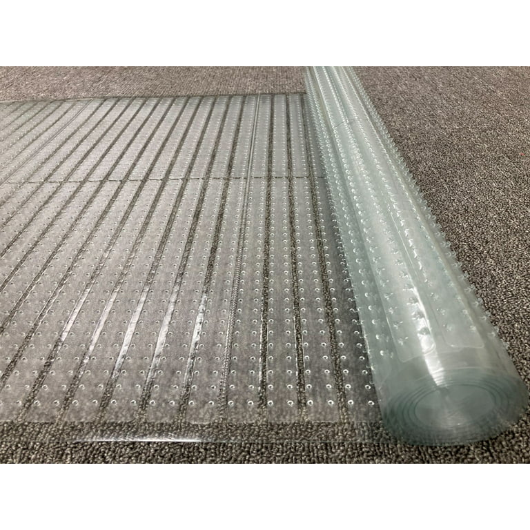 Ottomanson Floor Protector Waterproof Non-Slip 2x8 Indoor Protector Runner  Rug, 2'2 x 8', Clear 
