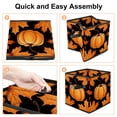 thumbnail image 4 of Maple Ieaf Pumpkin Foldable Storage Baskets with Handle, 10.8"x10.5"x10.6", Large Capacity - Organizer Bins for Clothes Storage, Storage Cubes, 4 of 6