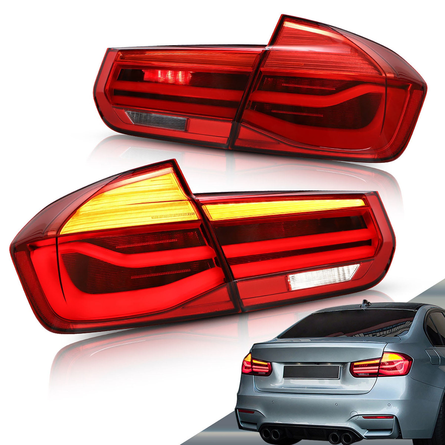 VLAND LED Tail Lights for BMW 3Series F30 F35 F80 320i 328i 328D 335i M3 6th Gen Sedan 2013