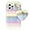Yellow/Purple, variant on Compatible with iPhone 14 Pro Max Furry Case with Cute Love Heart Fuzzy Colorful Ball Pendant for Women Girls Cute Plush Case Luxury Bling Diamond Rhinestones Shockproof Protective Cover