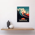 thumbnail image 2 of The Seaside Calls Sardinia Beach Italy Sunset Woman of the Waves Sea Siren Ocean Unframed Wall Art Print Poster Home Decor Premium, 2 of 3
