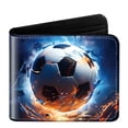 thumbnail image 1 of Tonnylam Billetera plegable con temática de fútbol — Billetera compacta para adolescentes, un regalo para los aficionados al fútbol, 1 of 3